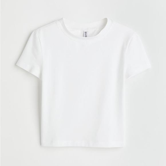 White Crop Top - Picture 1 of 3